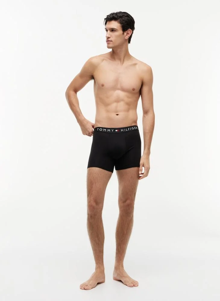Tommy Hilfiger Black / Black / Black 3-Pack TH Original Logo Boxer Briefs for Men | Best Price UAE
